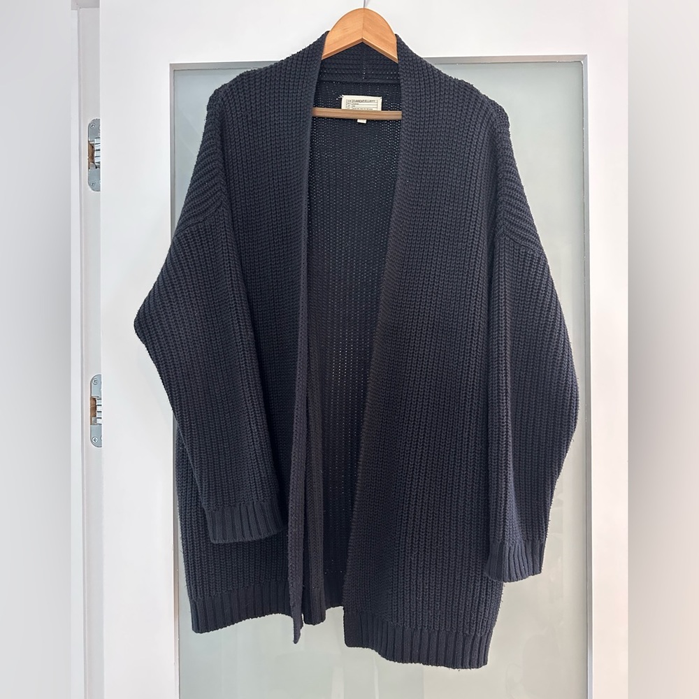 Oversized thick weave Current Elliot black sweater